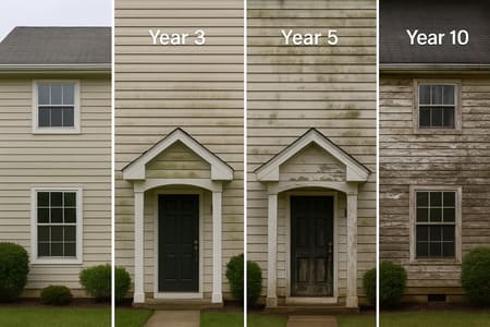 What happens if you never wash your house a year by year breakdown